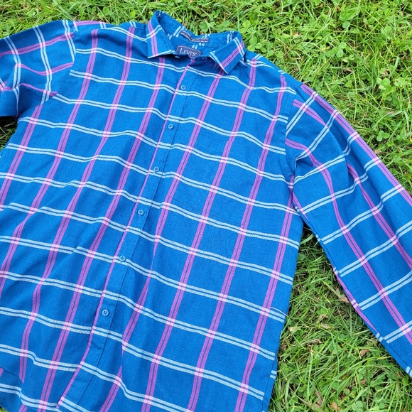 Vintage Levi's Mens plaid button down shirt Large - Picture 2 of 5